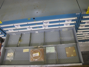 LISTA HEAVY DUTY 9-DRAWER PARTS CABINET W/ CONTENTS (W-50) LOADING & HANDLING FEE $25-